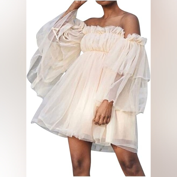 Romantic Ruffle Mini Dress - Picture 6 of 10